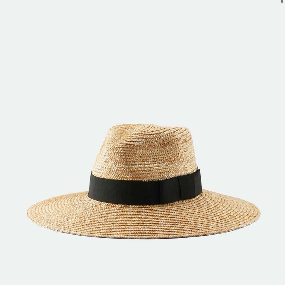 BRIXTON Classics Joanna Hat Straw Summer Vacation color Honey size small